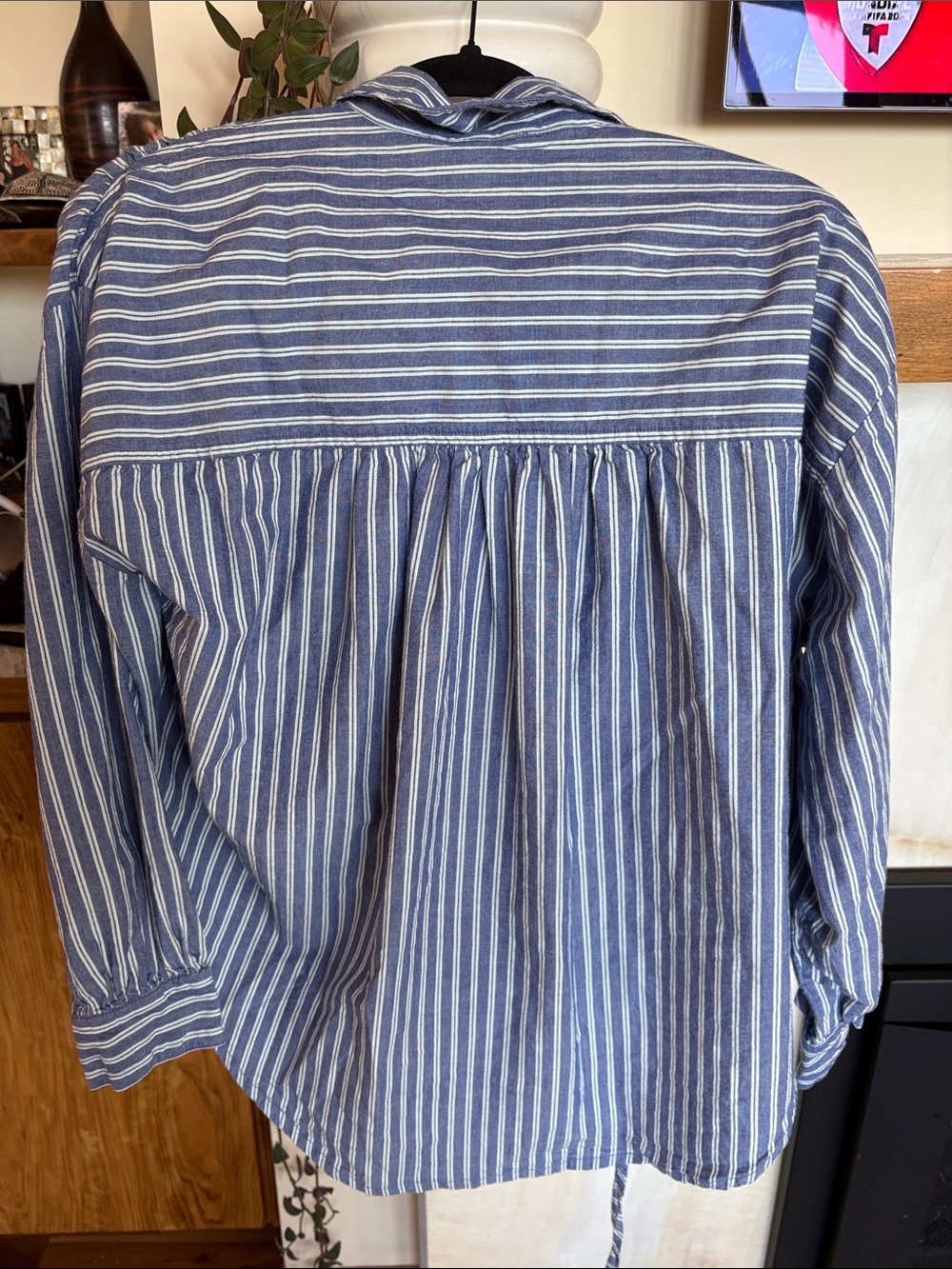 Pilcro Reworked Ruched Drawstring Shirt - Picture 8 of 8